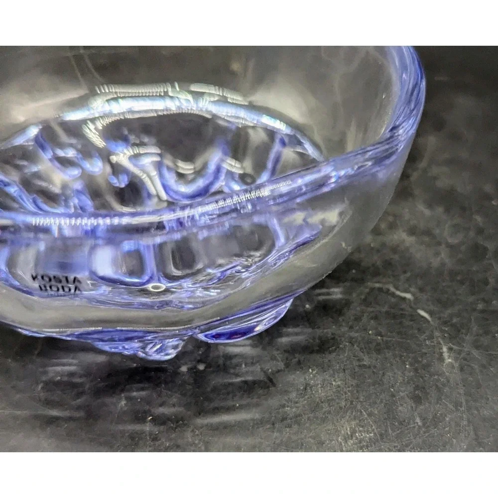 Vintage Kosta Boda Sugar Dandy Art Glass Bowl H1389 6
